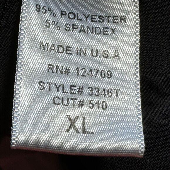 IC by Connie K Women's Tunic Top Size XL Black Gray Tie Cowl Neck Long Sleeve - Picture 6 of 7